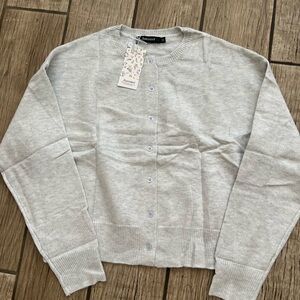Elementz Women's Light Gray Cardigan